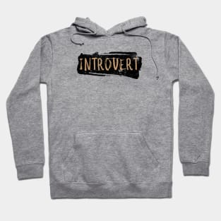 Introvert Vintage Brush Splatter Art Hoodie